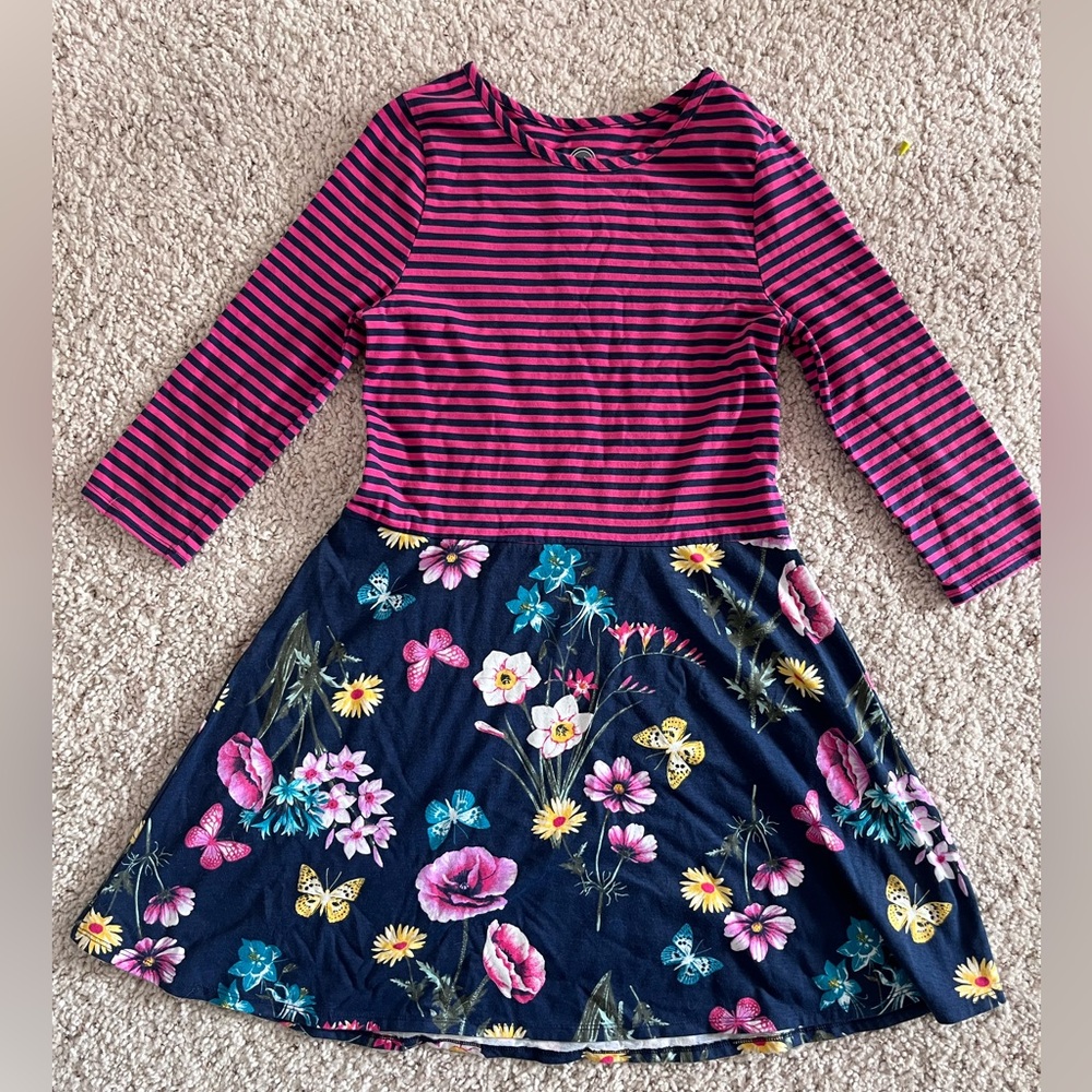 Long Sleeve Colorblock Dress